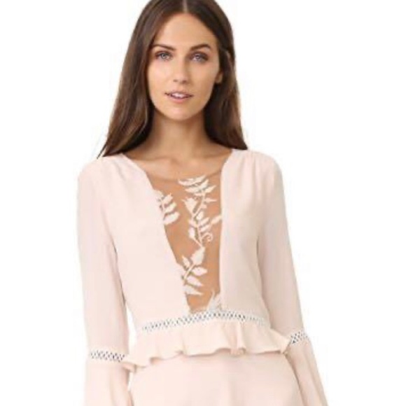 🍋 FOR LOVE & LEMONS Emelia Bell
Sleeve Dress Size S Dusty Pink - Picture 6 of 8